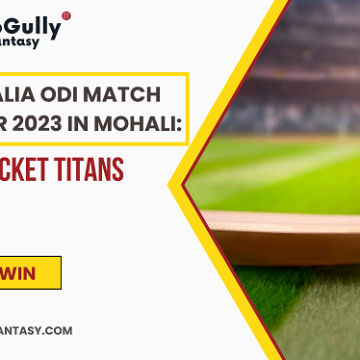India vs Australia ODI Match On 22 September 2023 in Mohali